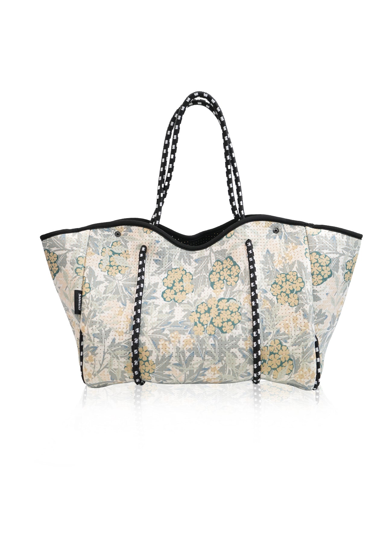 Neoprene Beach Bag – Large Tote for Women (Spring Blossom)