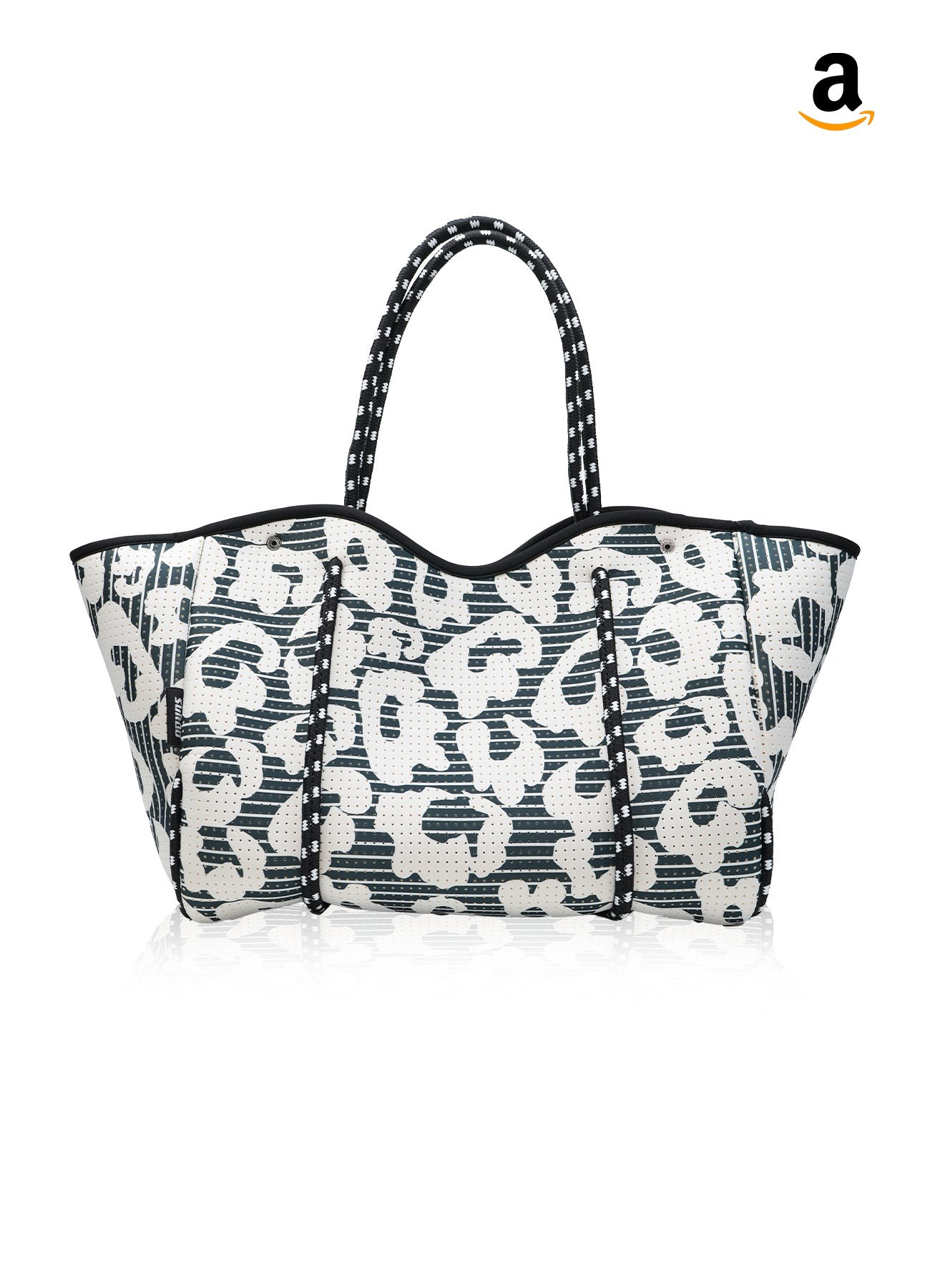 Neoprene Beach Bag – Large Tote for Women (Urban Jungle)