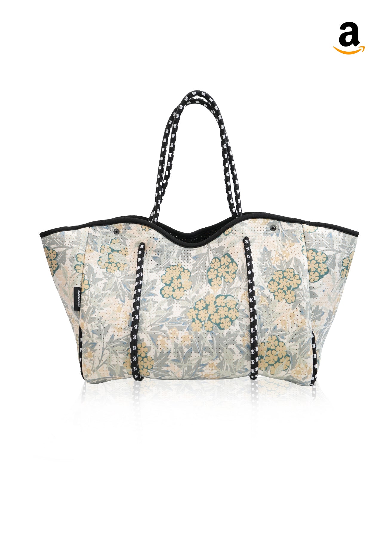 Neoprene Beach Bag – Large Tote for Women (Spring Blossom)