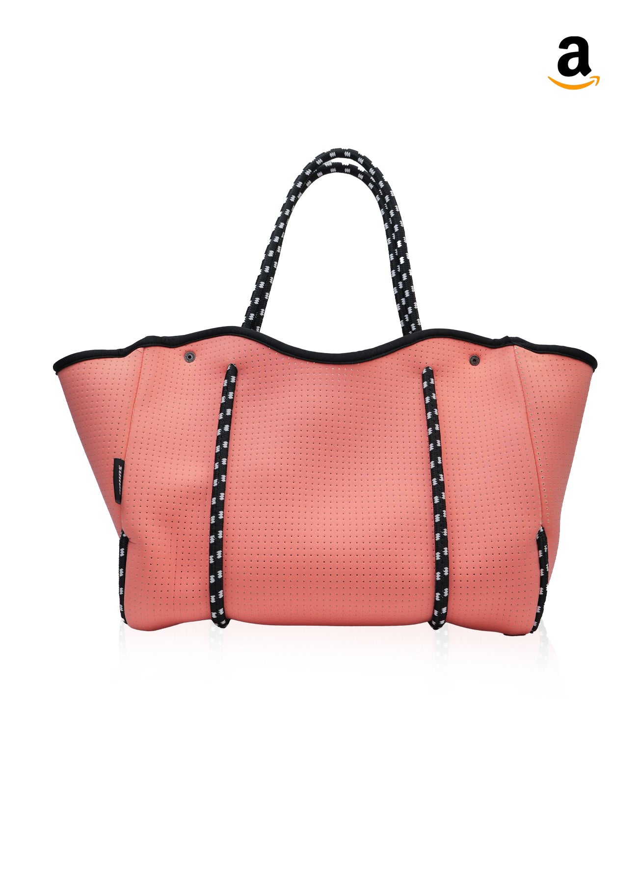 Neoprene Beach Bag – Large Tote for Women (Twilight Pink)